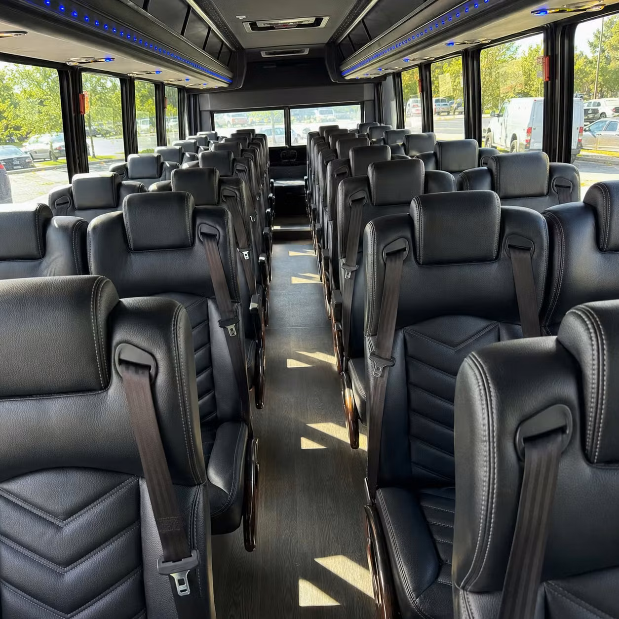 35 passenger minibus interior